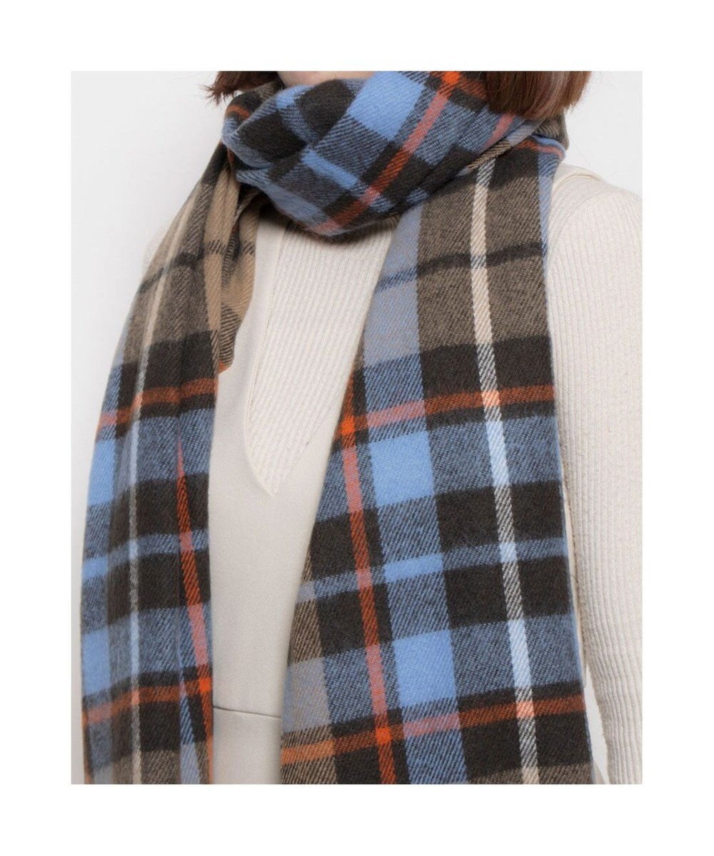 UNBILLION カシュネ cache nez / ウール混チェックストール 