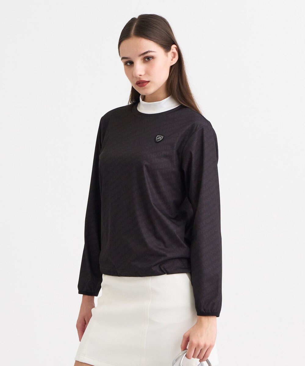 23区GOLF 【WOMEN】エアリージャージストレッチプルオーバー フェイクレイヤード 