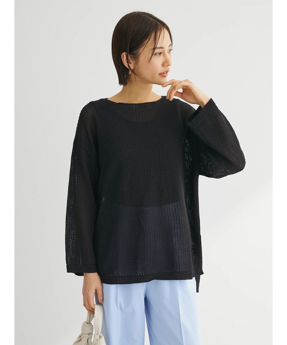 Green Parks メッシュニットプルオーバー 