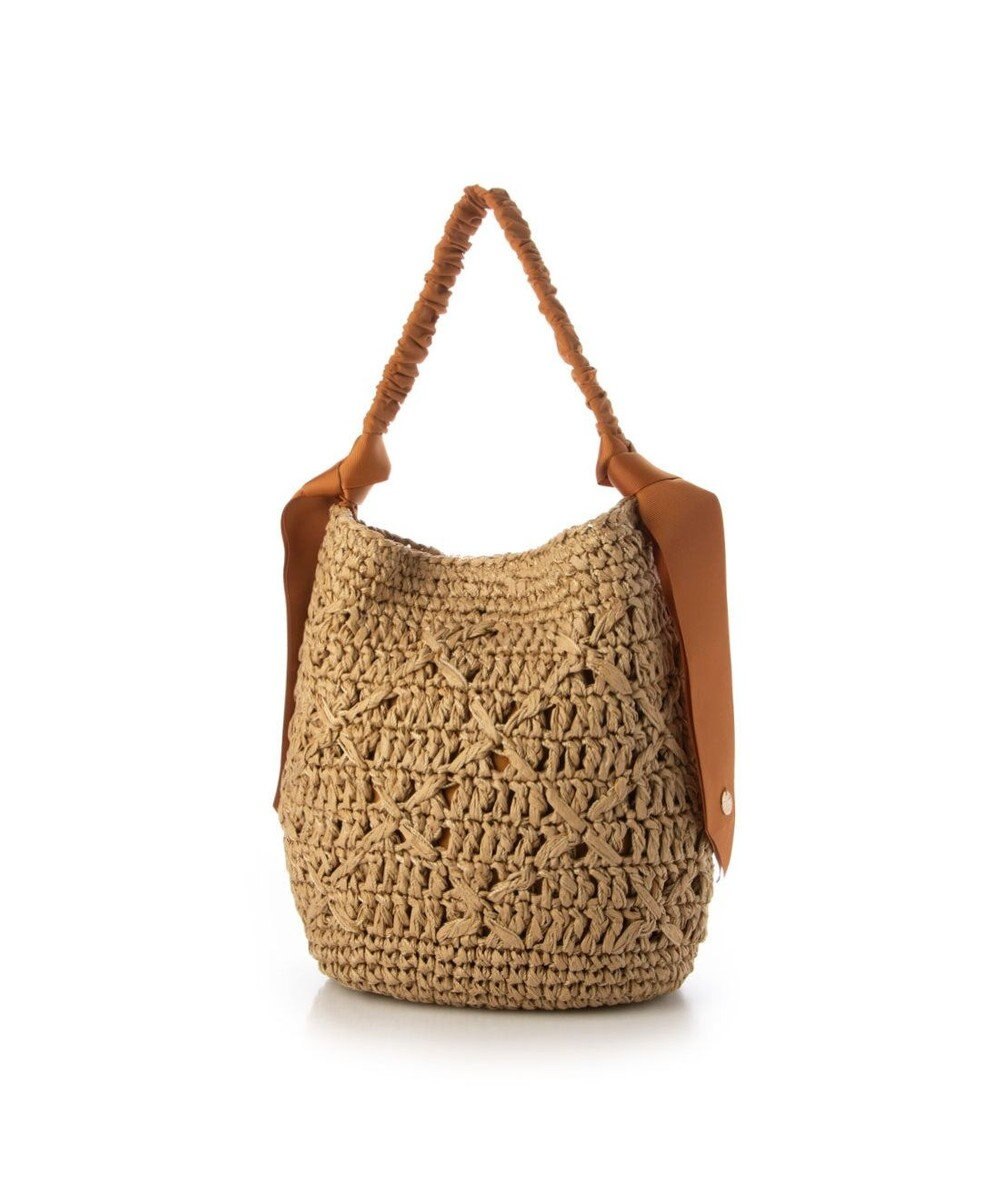 UNBILLION cachecache 下がりグログラン柄編みワンハンドルクロッシェトート 