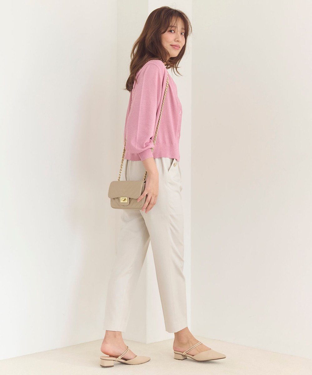 Feroux 【洗える】マリンテーパードパンツ 