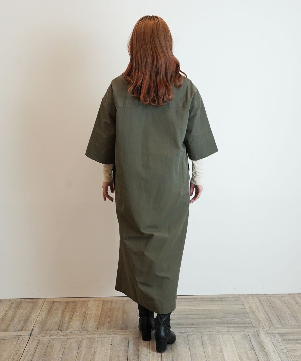 WHITE MAILS 【阿久津ゆりえコラボ】フロントタック Vネック ワンピース 