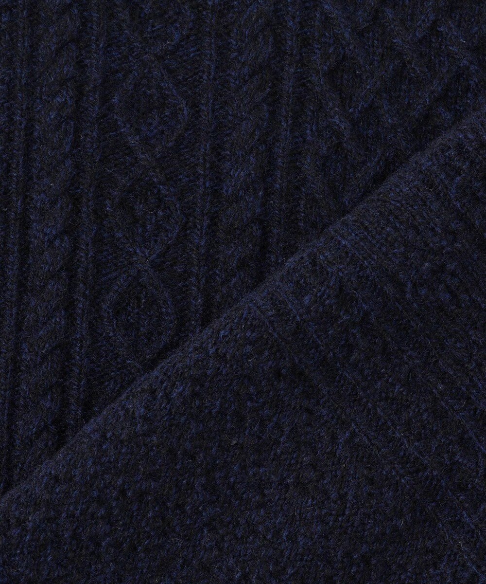 J.PRESS MEN 【KING SIZE】【Cash Lamb's Wool】ケーブルクルーネック ニット 