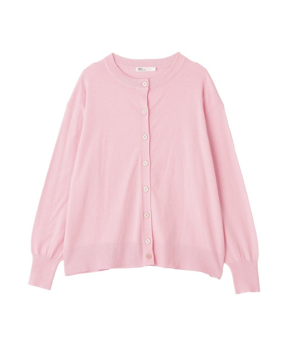 CRAFT STANDARD BOUTIQUE 選べる丈/クルーネックカーディガン 