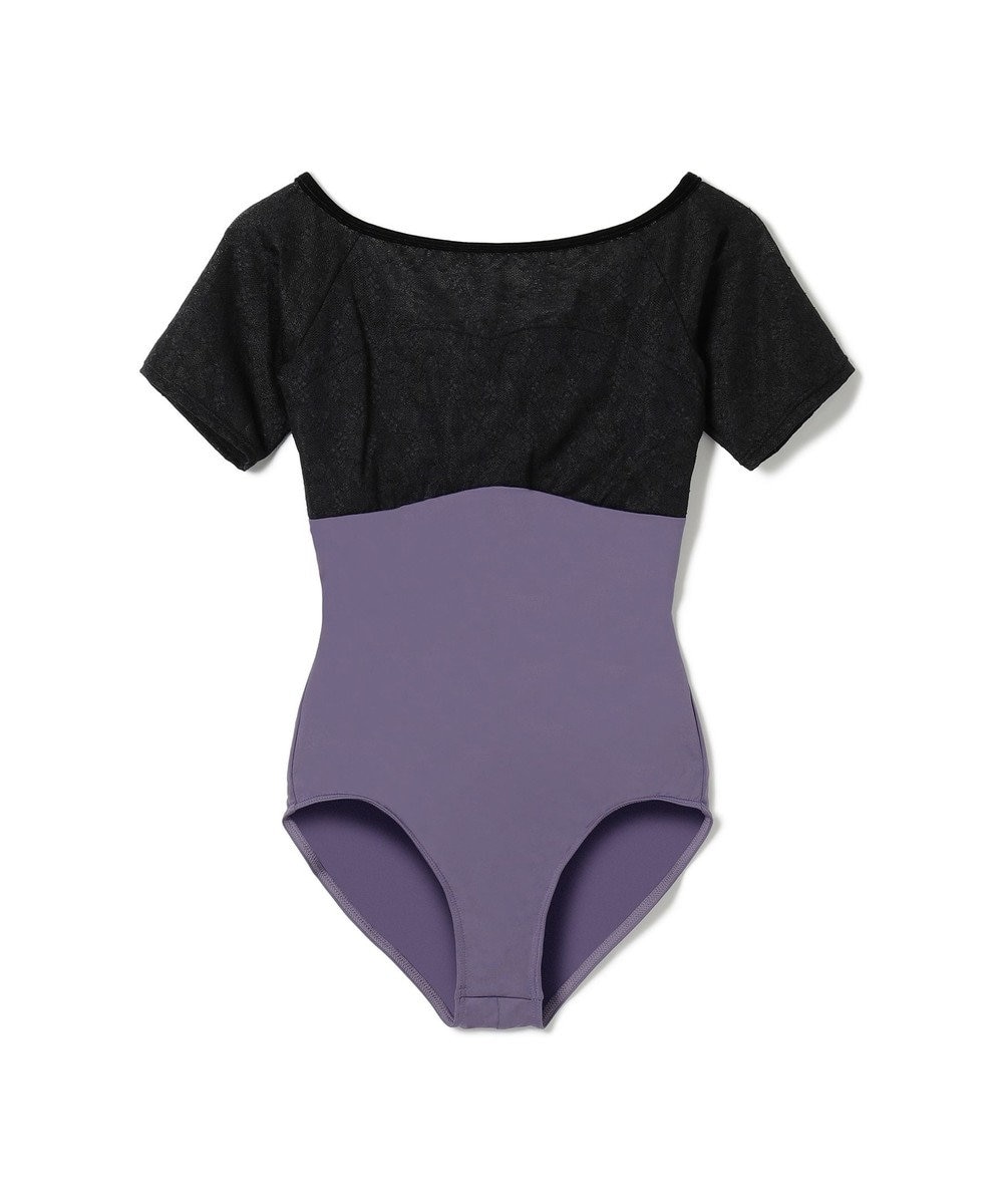 チャコット 紫色レース付き長袖レオタード チャコット 紫色レース付き長袖レオタード