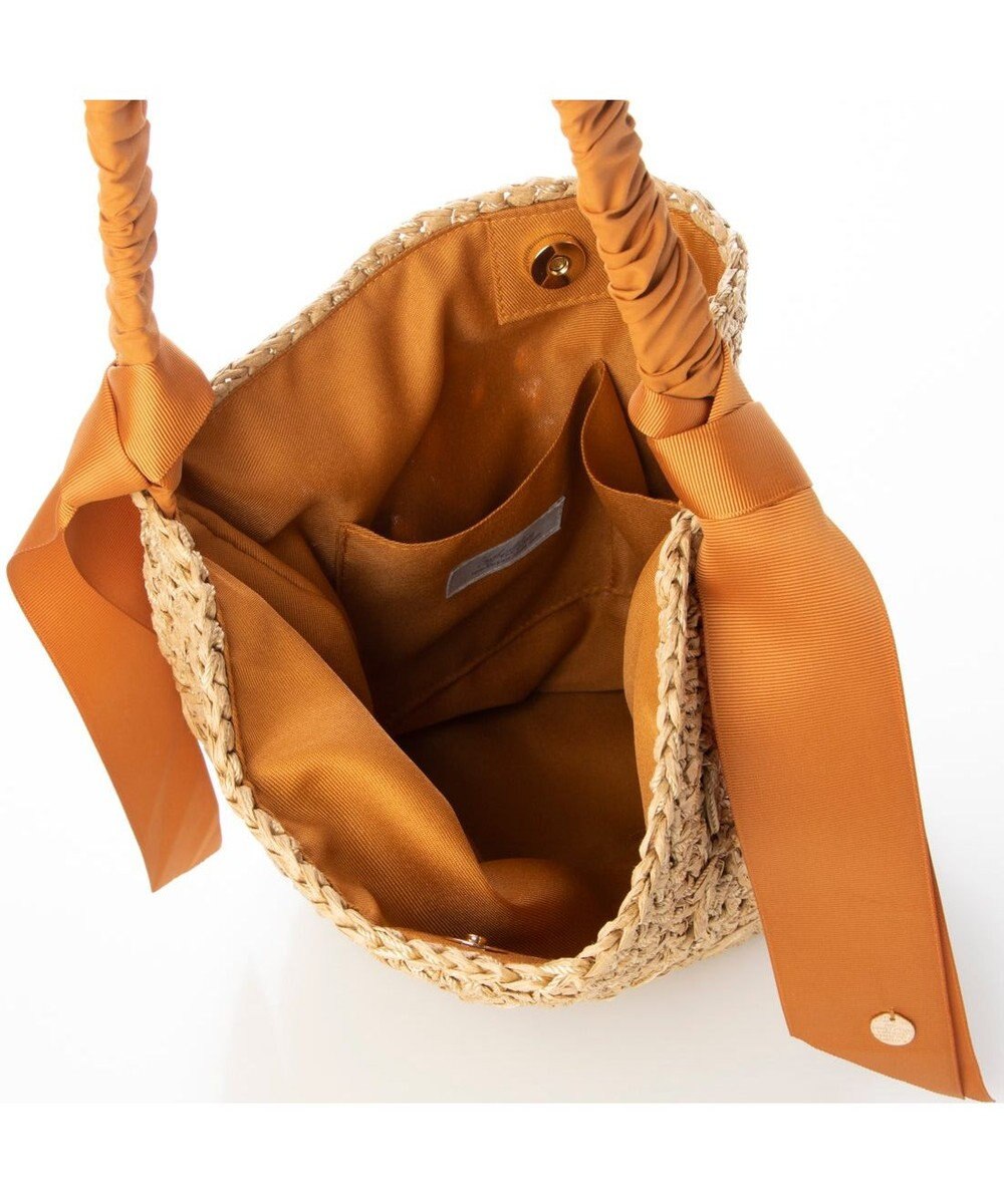 UNBILLION cachecache 下がりグログラン柄編みワンハンドルクロッシェトート 