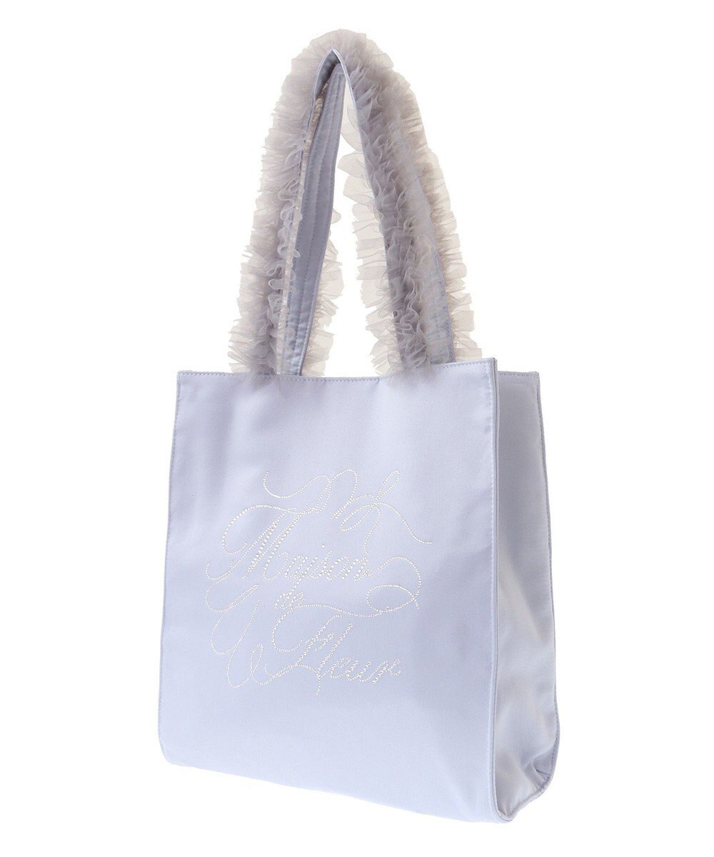 Maison de FLEUR EC限定チュールハンドルラインストーントートバッグ 