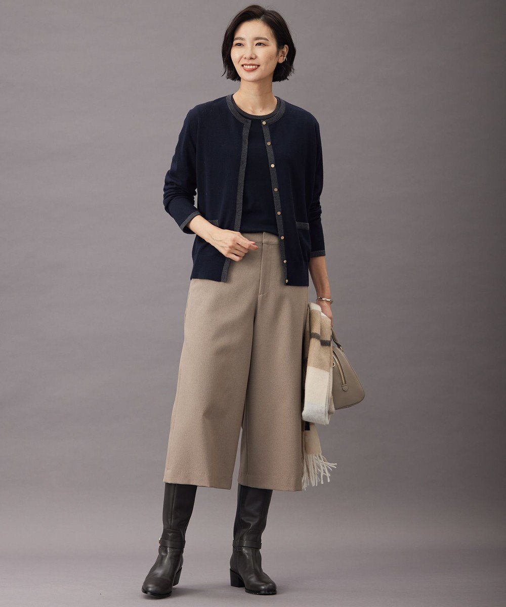 J.PRESS LADIES S 【WEB限定カラーあり・洗える】ツムギート flannel キュロット パンツ 