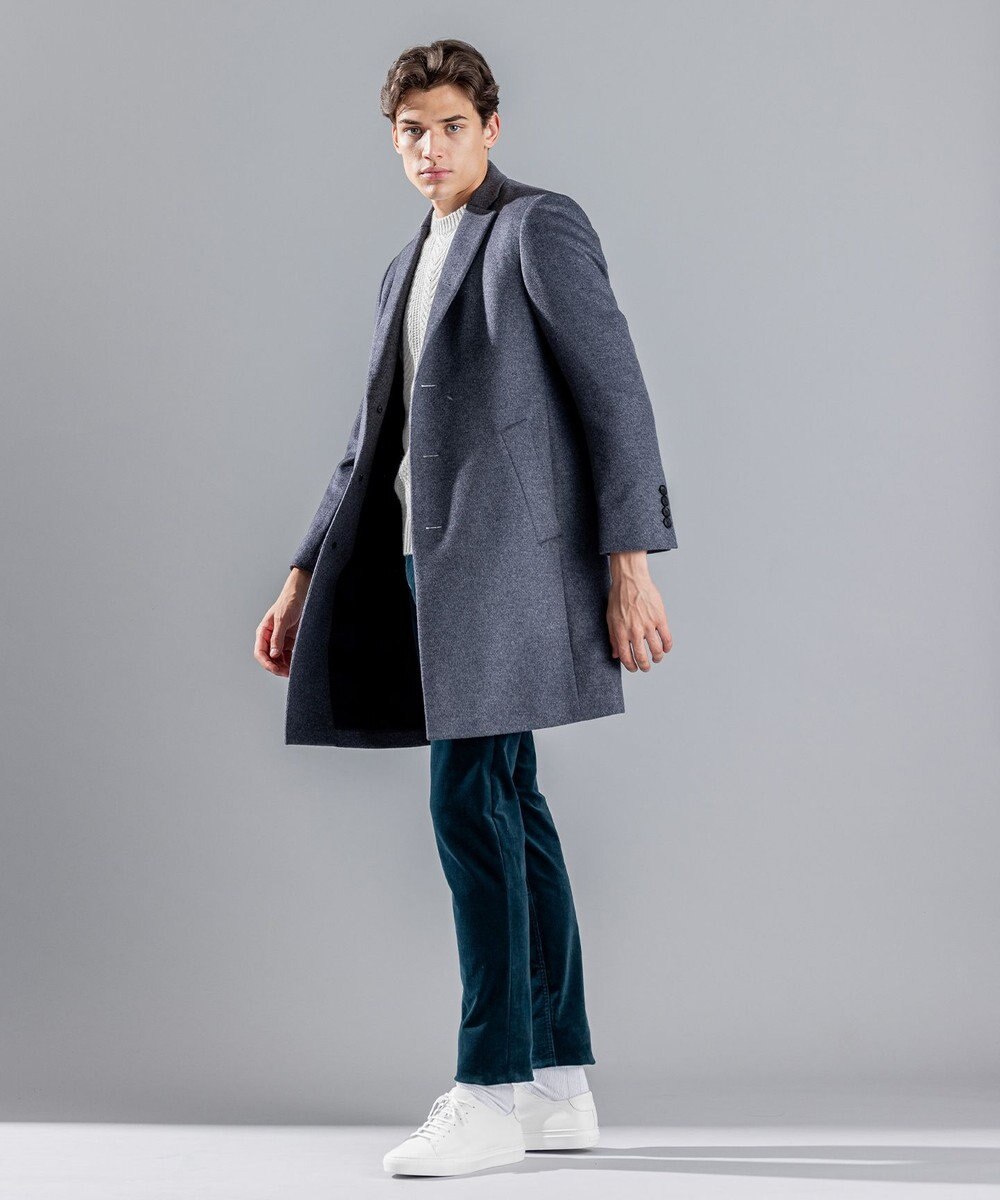 JOSEPH HOMME グロッシーウール　チェスターコート 