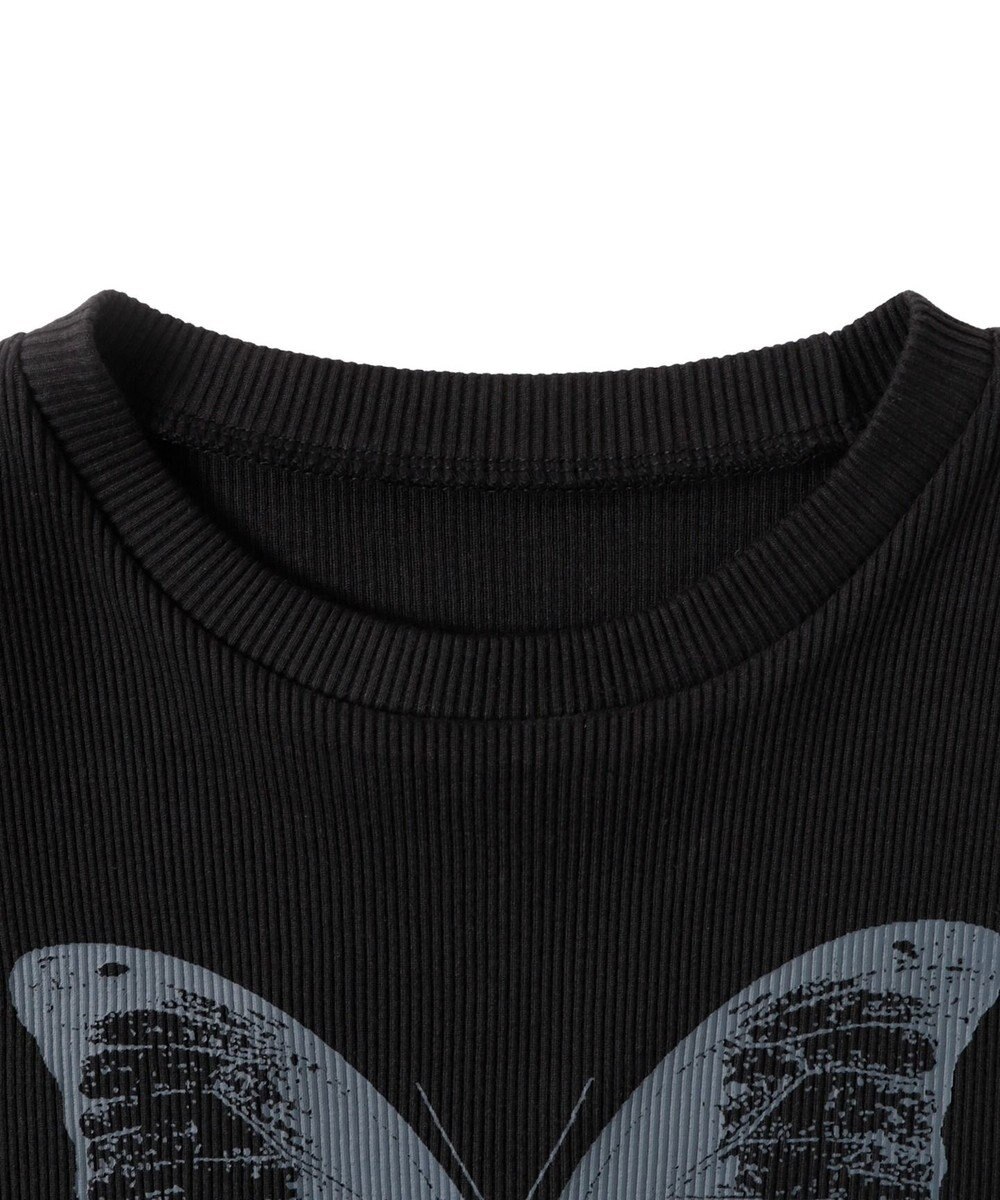 WEGO バタフライプリントリブT 