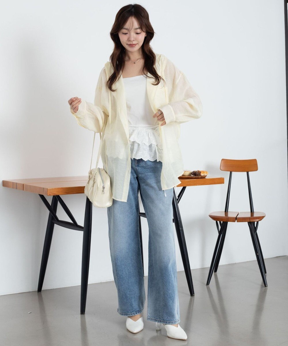 WEGO 【2026年春夏新作】シアーフードシャツ 