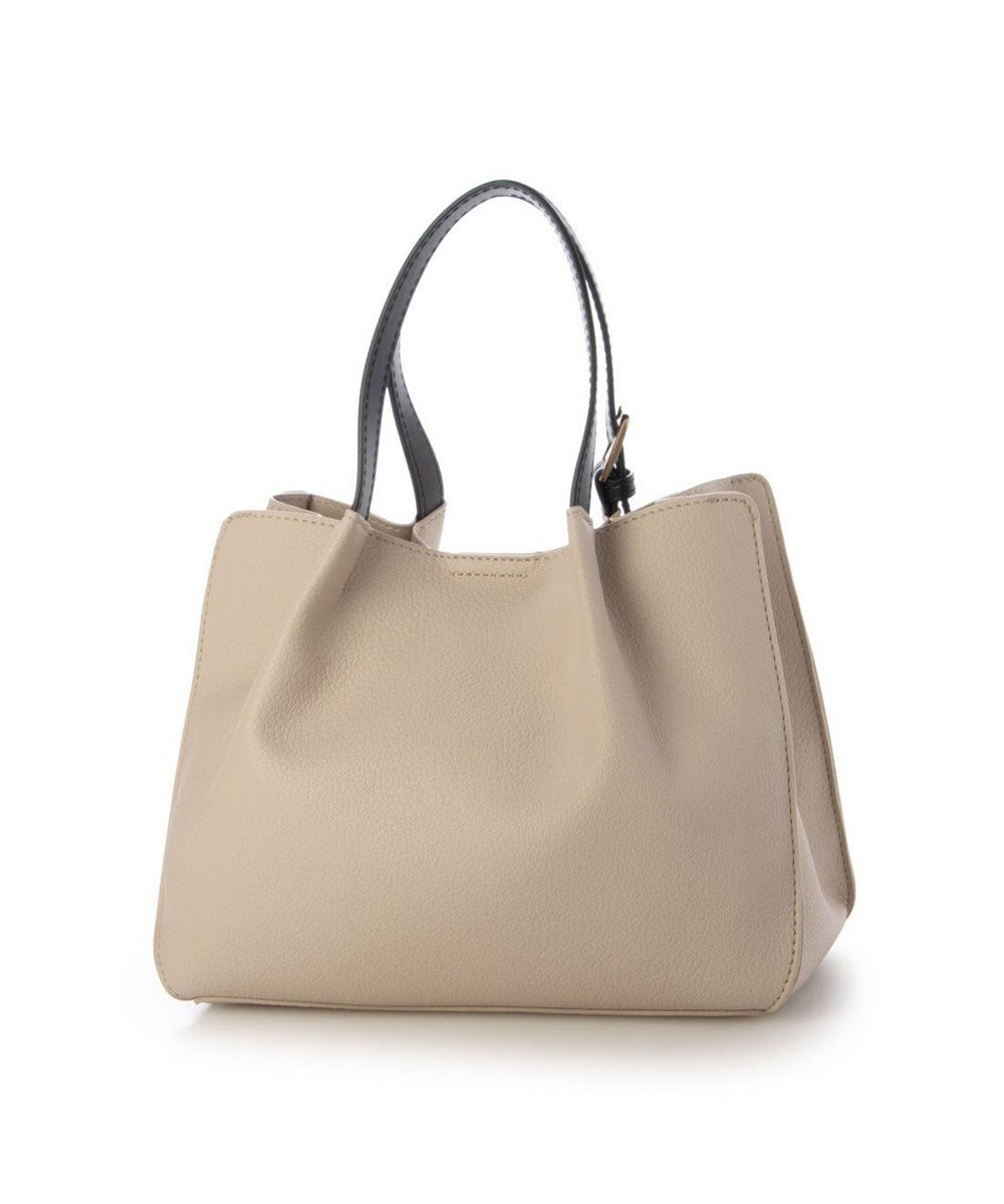 UNBILLION カシュカシュ cachecache / フェイクレザーショルダーバッグ付スクエアトート 