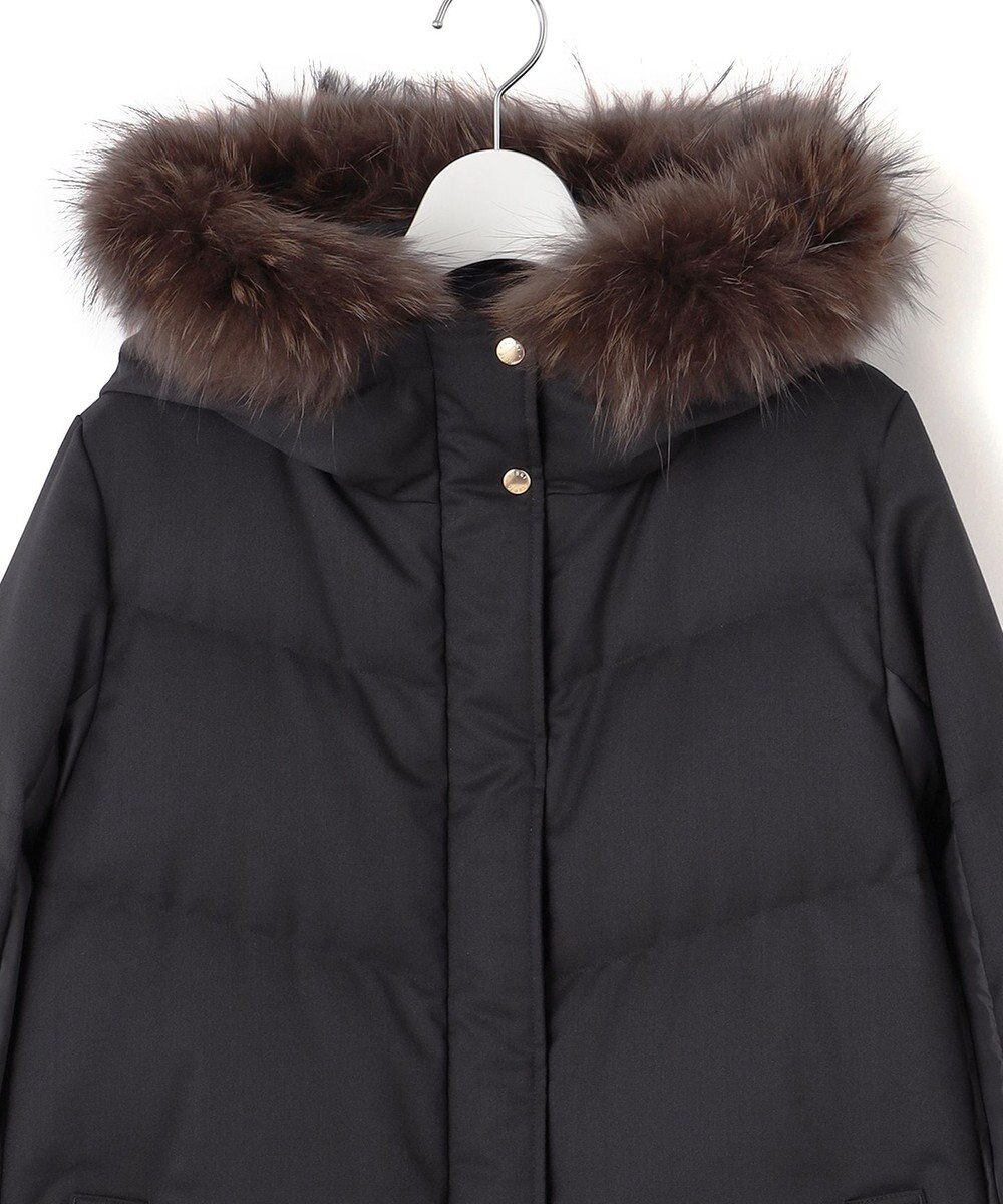 23区 【撥水加工】TWツイル ロングダウンコート 