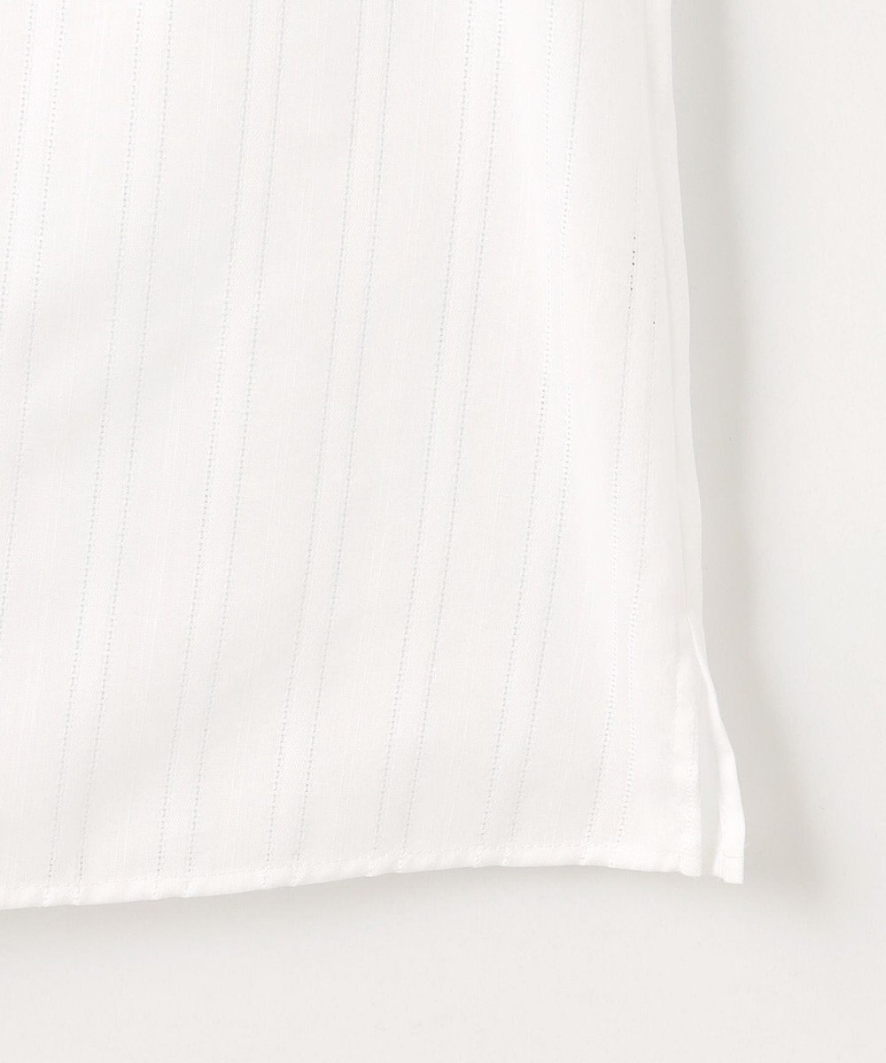 J.PRESS LADIES 【WEB限定・洗える】セルロースカラミストライプ キーネック ブラウス 