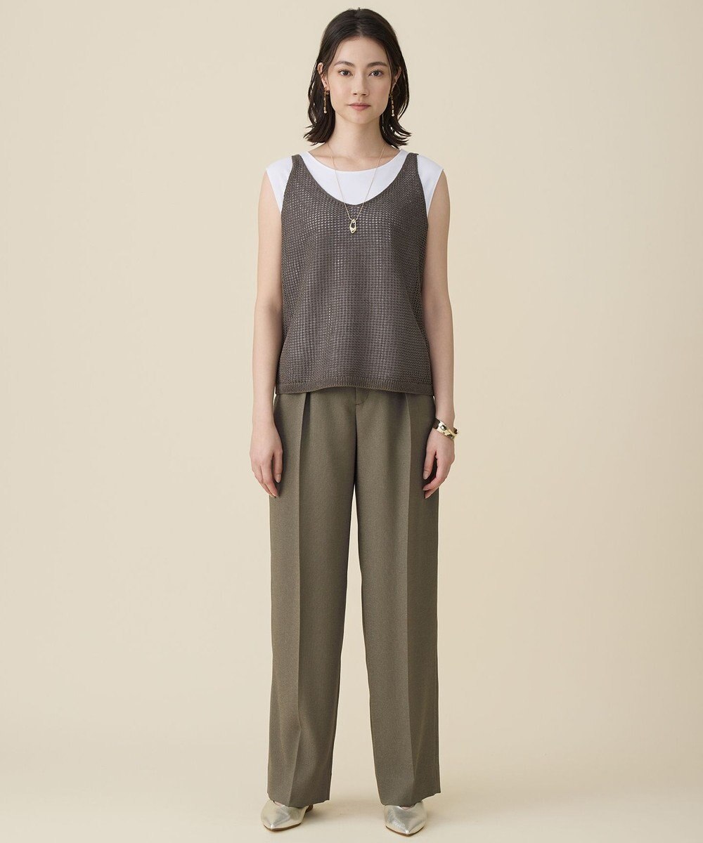 自由区 ペーパーコットンメッシュ ベスト 