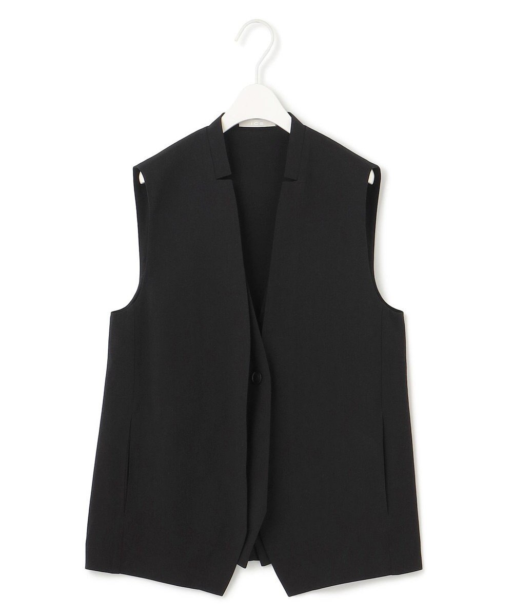 ICB 【接触冷感・UVカット・洗える】 T/Rドライリネン ジレ 