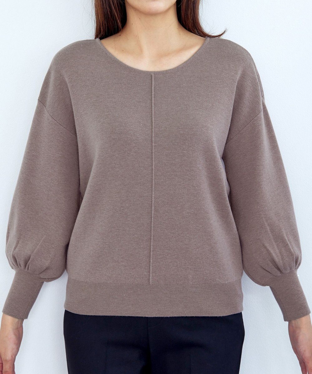 Tiaclasse 【洗える】2WAYパール釦ニットトップス 