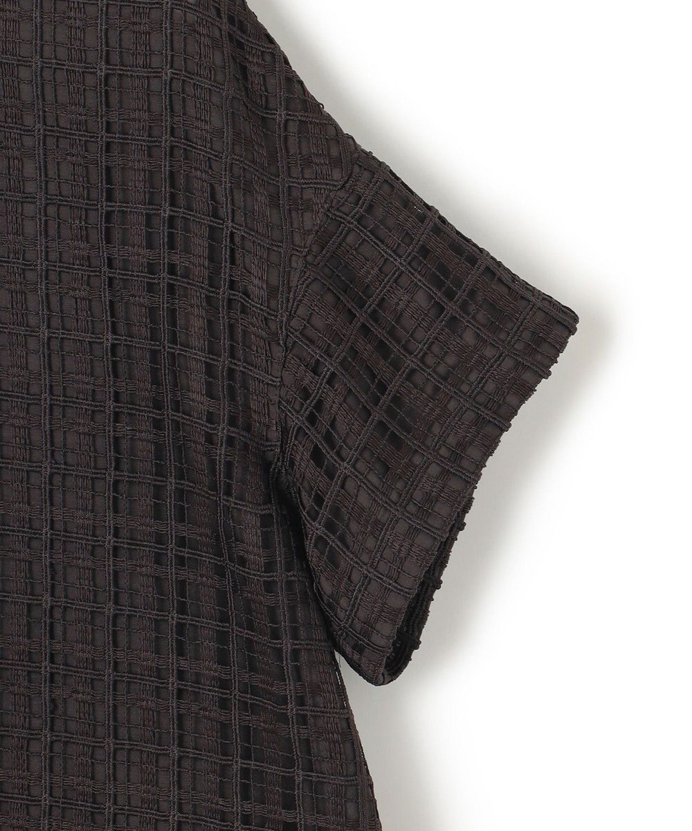 23区 【洗える】Broche チェック レース ブラウス 