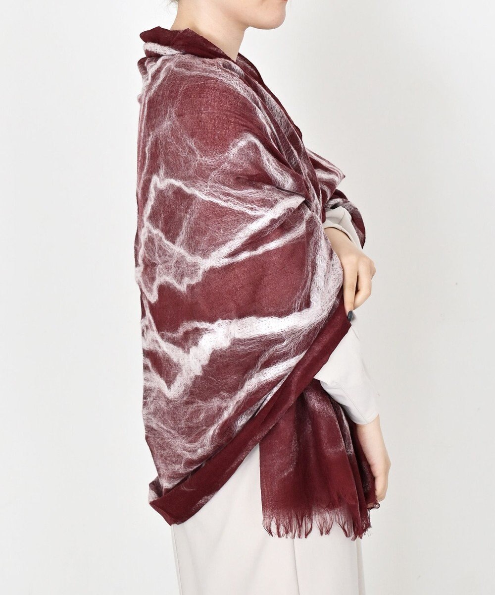 muto ニードルパンチ シルクウールストール 