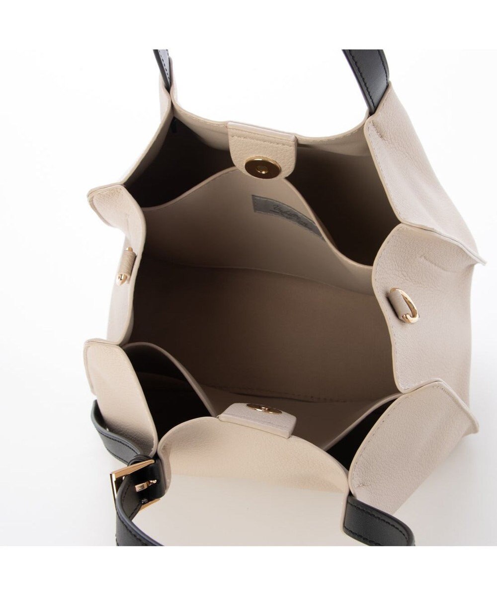 UNBILLION カシュカシュ cachecache / フェイクレザーショルダーバッグ付スクエアトート 