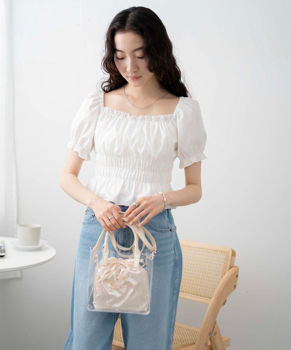 WEGO 巾着付きクリアショルダー 