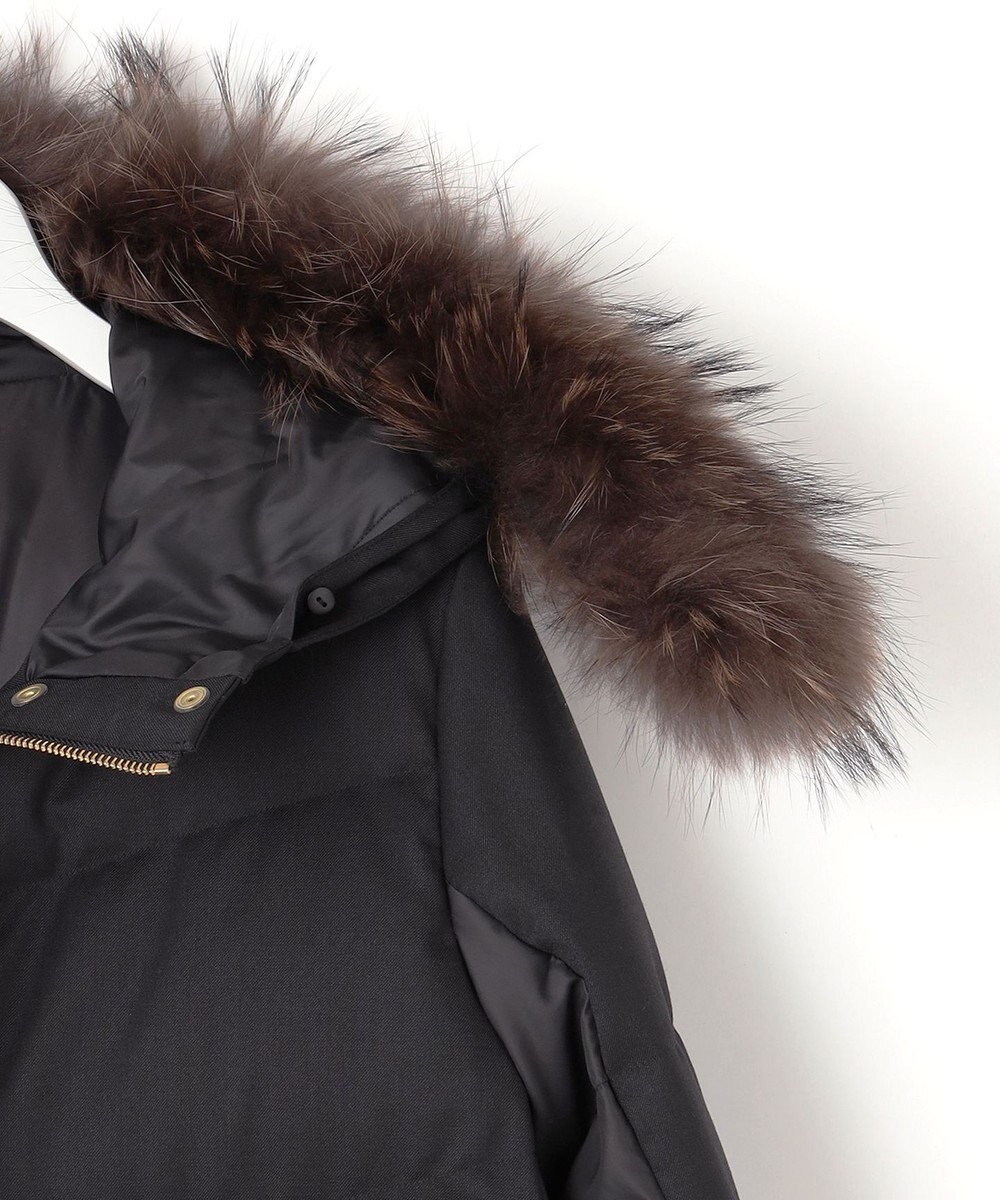 23区 【撥水加工】TWツイル ロングダウンコート 