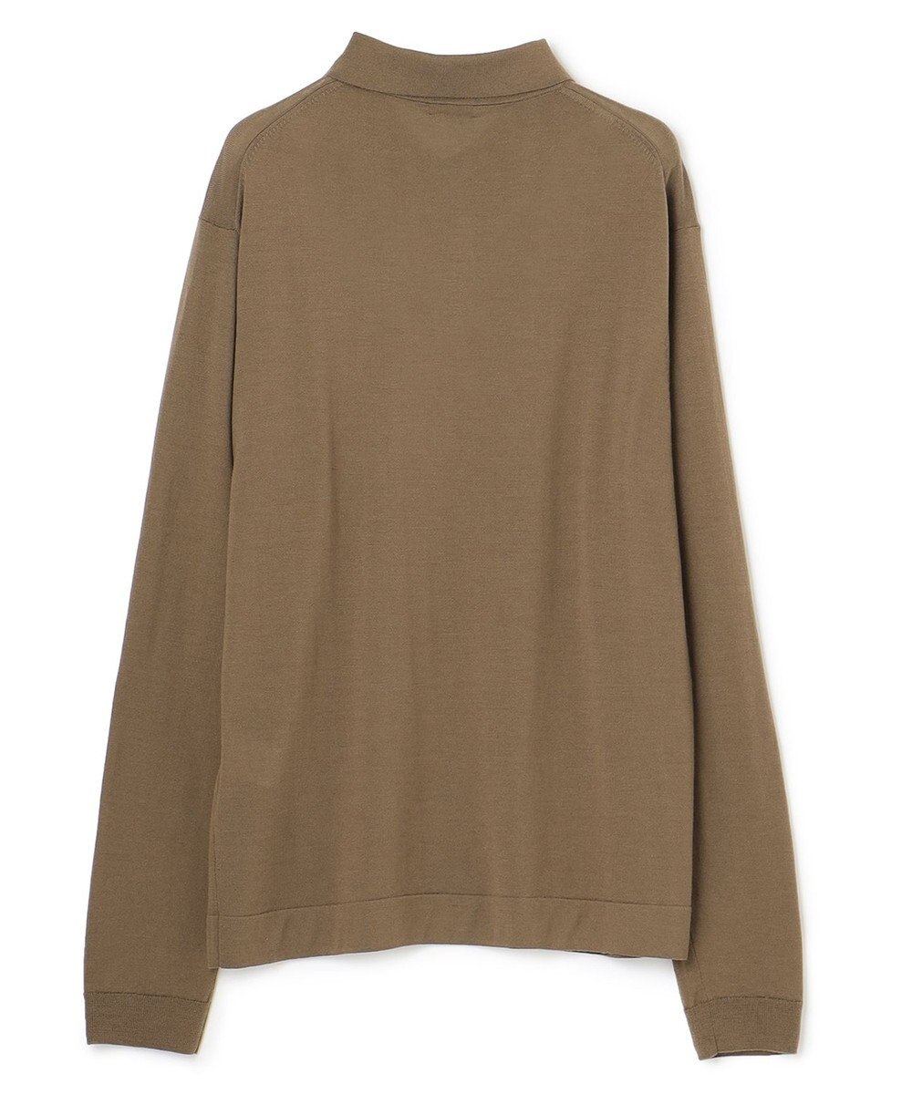 JOSEPH HOMME LIGHT MERIONS KNIT POLO LONG SLEEVE 