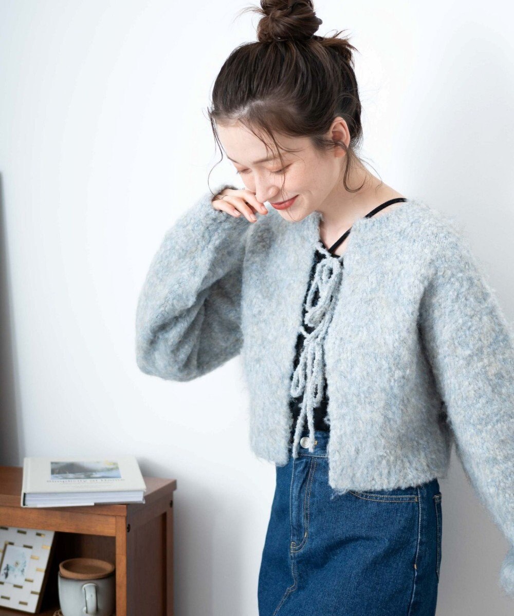 WEGO 2WAYブークレリボンカーデ 