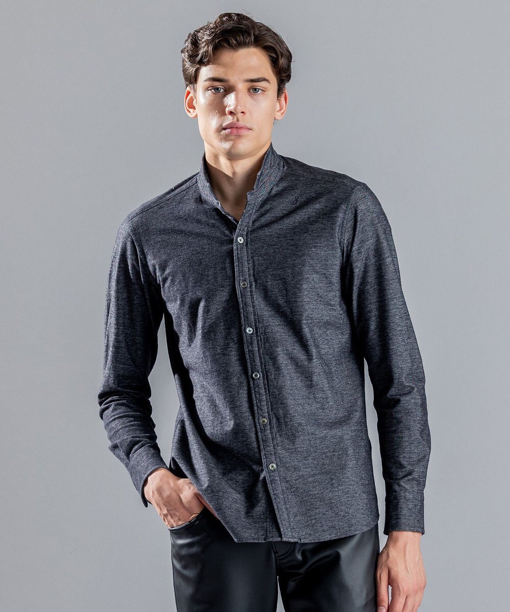 JOSEPH HOMME ツイルネルジャージー　ウイングカラーシャツ 