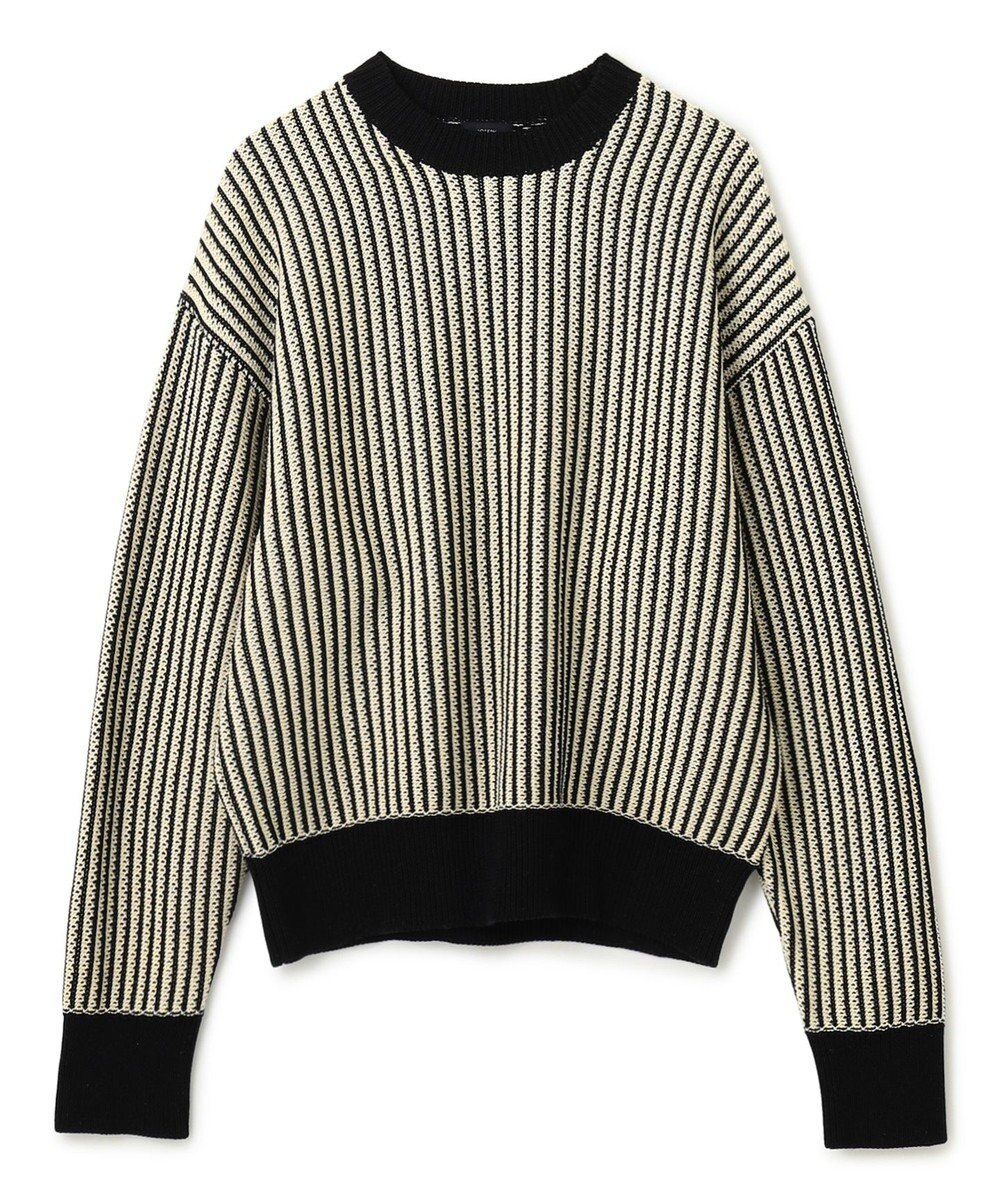 JOSEPH 【洗える】バイオテープコットン　ラウンドネックニット 