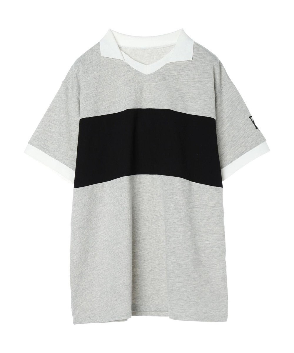 Green Parks ＥＧＯＩＳＴ　ロゴ刺しゅうラガーシャツ 