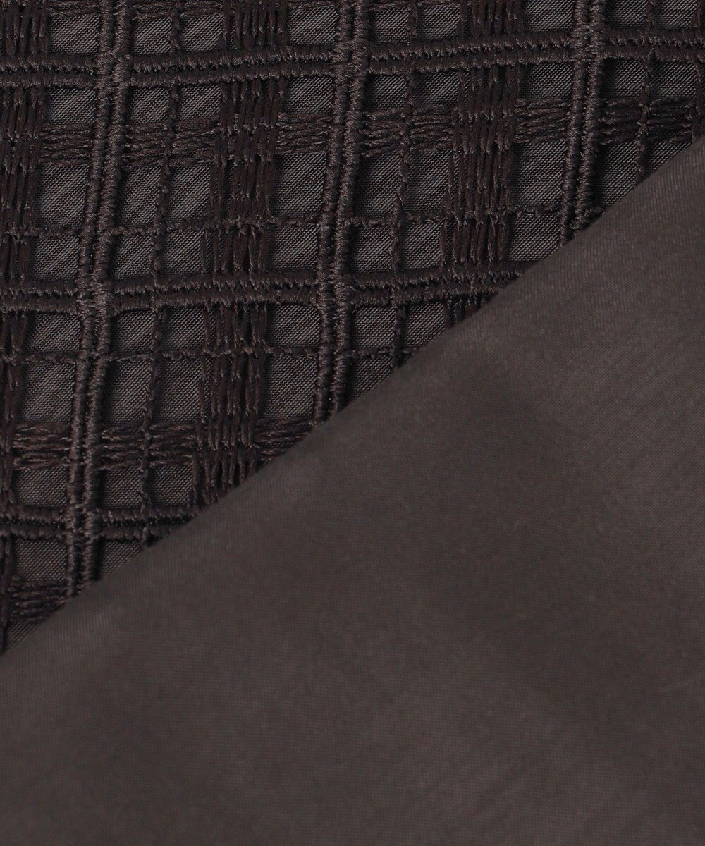 23区 【洗える】Broche チェック レース ブラウス 