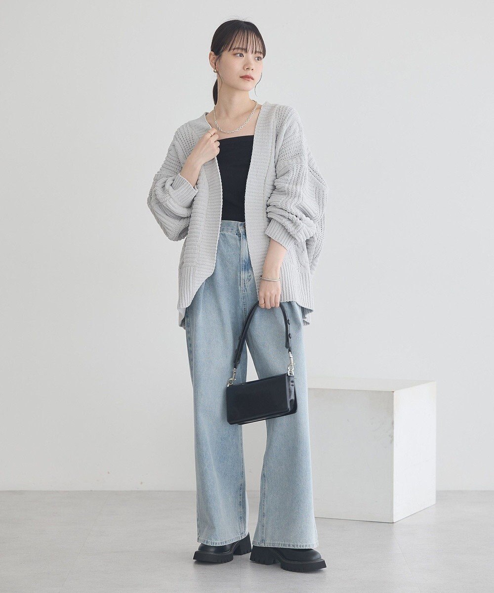 earth music&ecology マットモールカーディガン 