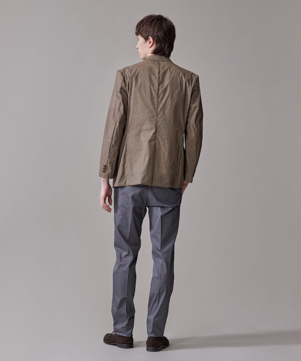 J.PRESS MEN 感動！？上品な見た目に着心地抜群なセットアップ【MECHANICAL】【超軽量 / 清涼感 / 洗える】 ハイパワーストレッチ リネンルックジャケット 