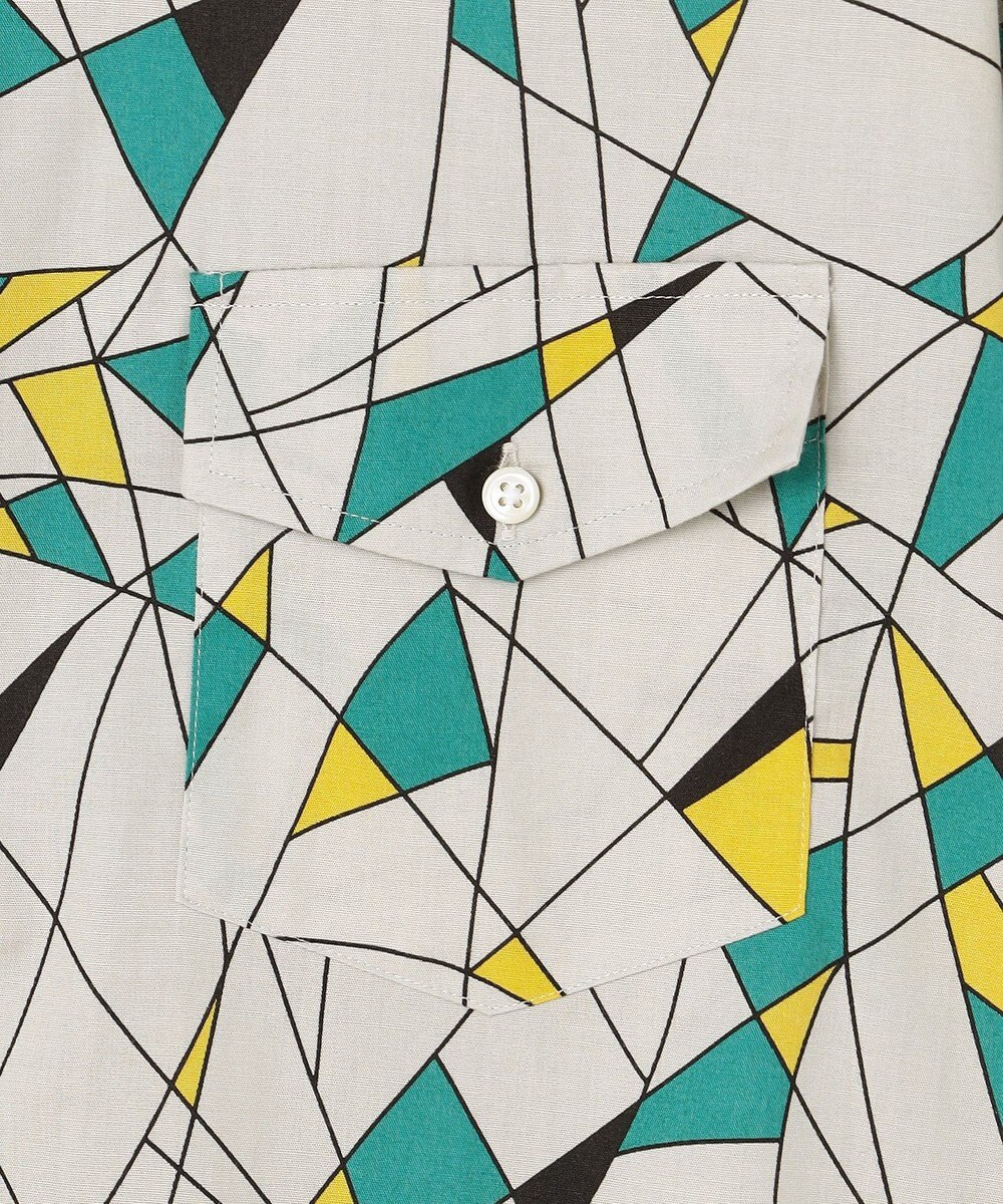 J.PRESS MEN 【J.PRESS ORIGINALS】Vintage Print Half Sleeve Shirt / B.D. / Baggy-Fit 