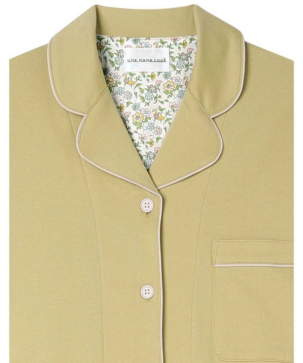 une nana cool 【綿100%】60/2 やわらか天竺 半袖開襟パジャマ MADE WITH LIBERTY FABRIC 