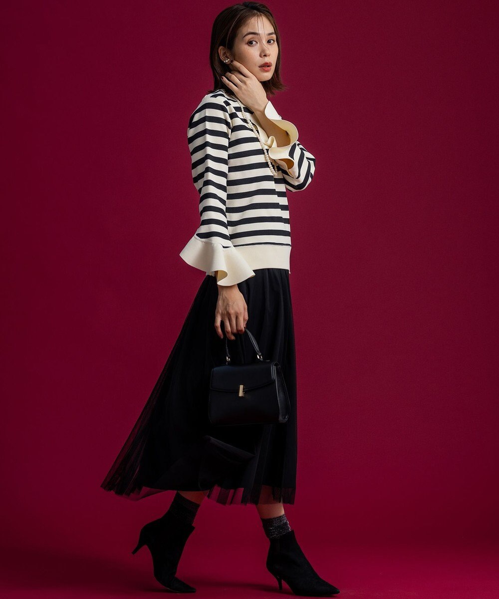 組曲 【組曲×setsuko sagittaire】スウェットライクニットプルオーバー 