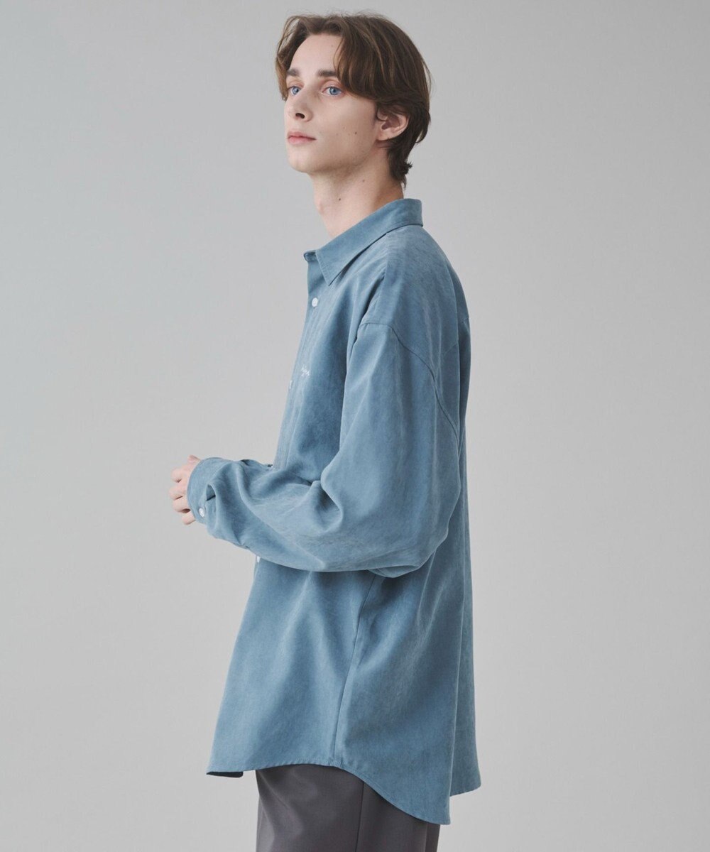 WEGO 【ユニセックス着用ITEM】フィブリルワンポイントBIGシャツ（長袖） 