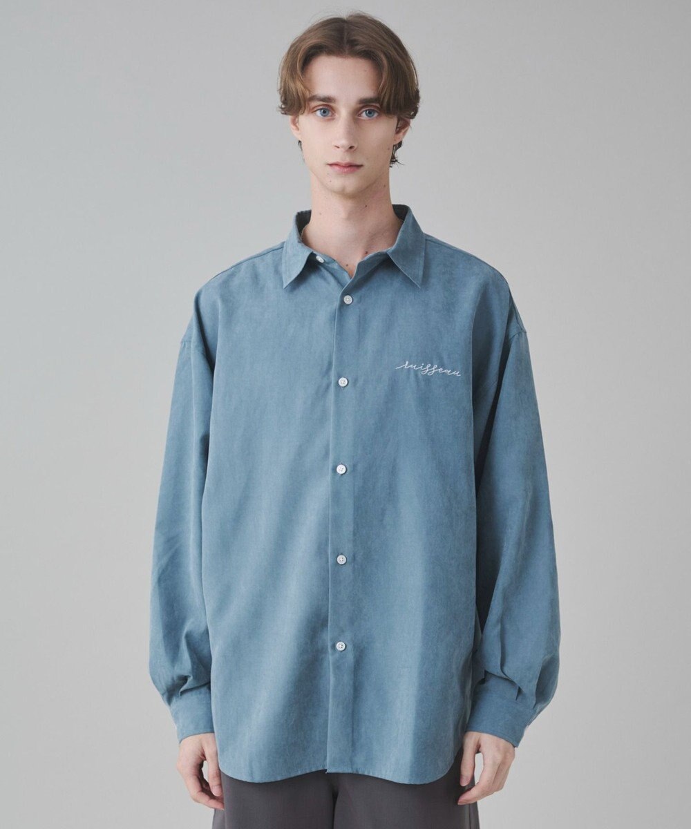 WEGO 【ユニセックス着用ITEM】フィブリルワンポイントBIGシャツ（長袖） 