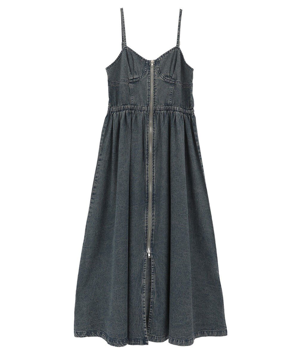 Green Parks ・ＳＵＧＡＲ　ＳＰＯＯＮ　コルセットデニムキャミワンピ 