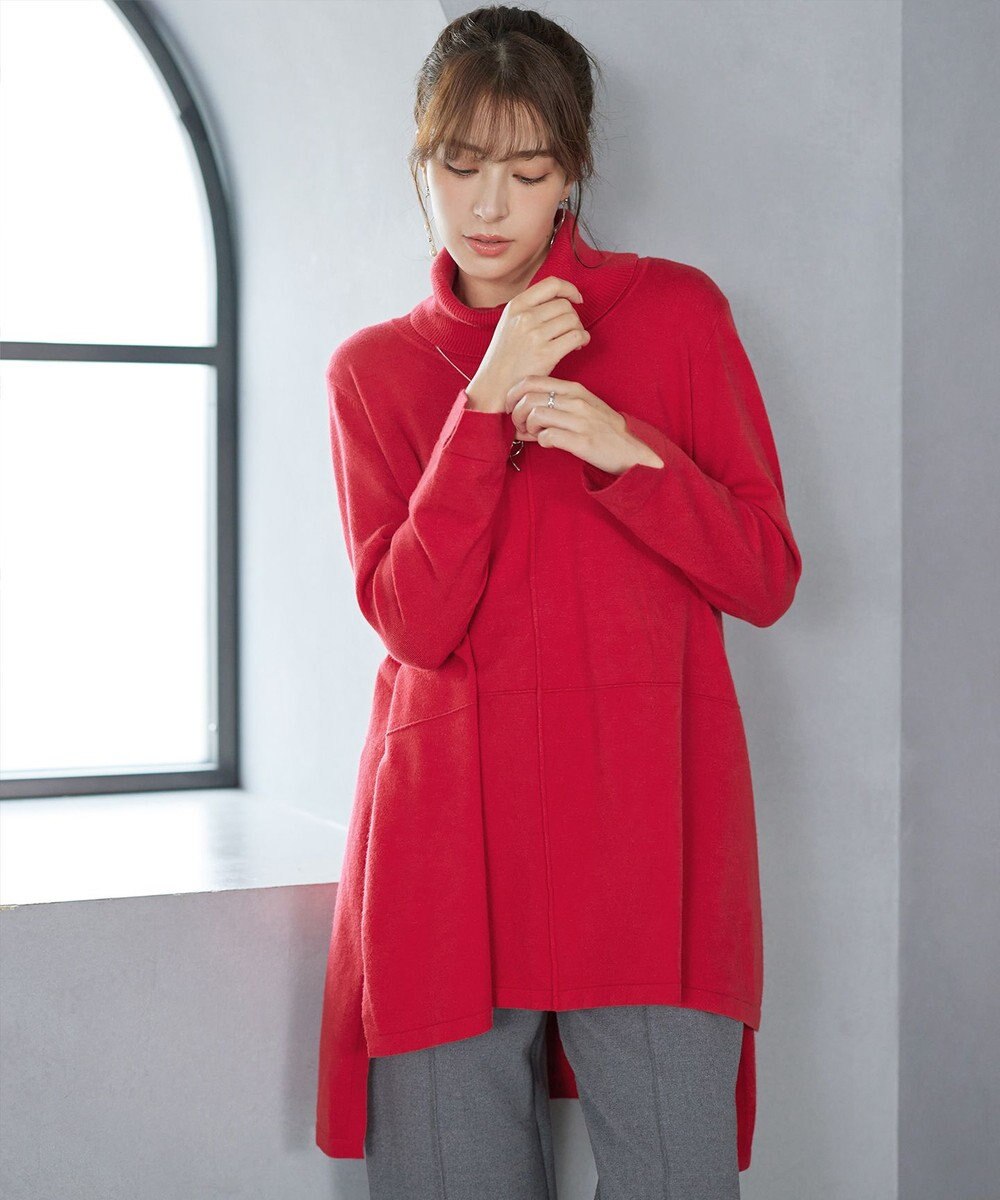 Tiaclasse まろやかタートルニットチュニック 