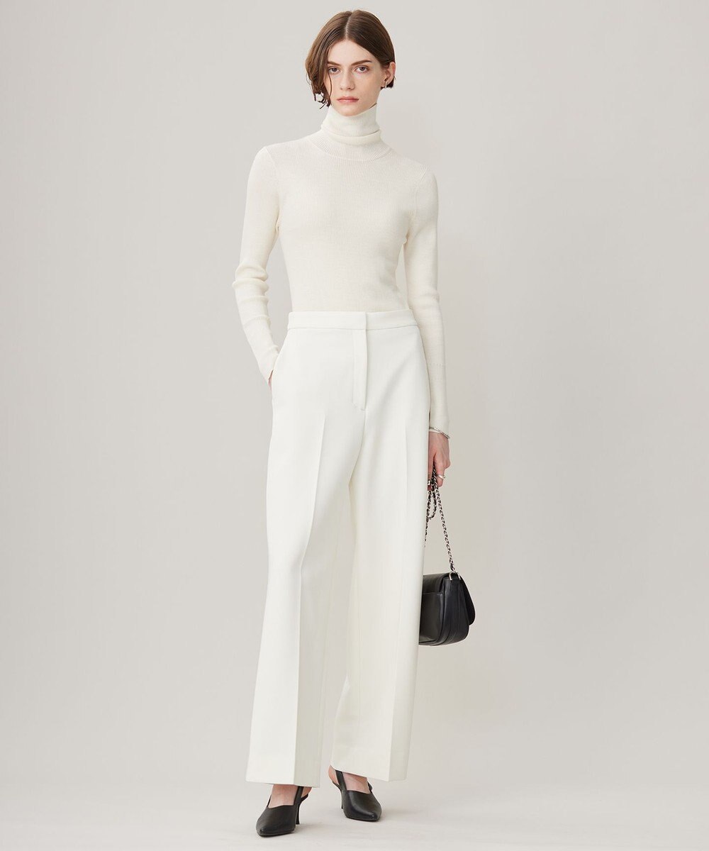 ICB 【CLASSY.1月号掲載・新色追加・洗える】エクストラファインメリノ タートルネックプルオーバー 