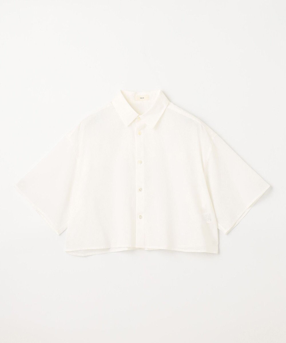 NAVE 【Nave 　洗える】シアークロップド シャツ 