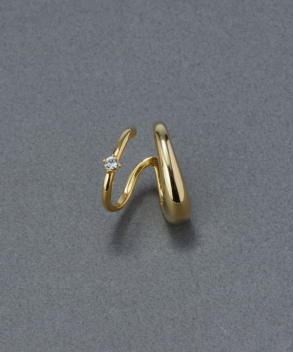 Phoebe ドレッシングビジューイヤーカフ　ゴールド/片耳 