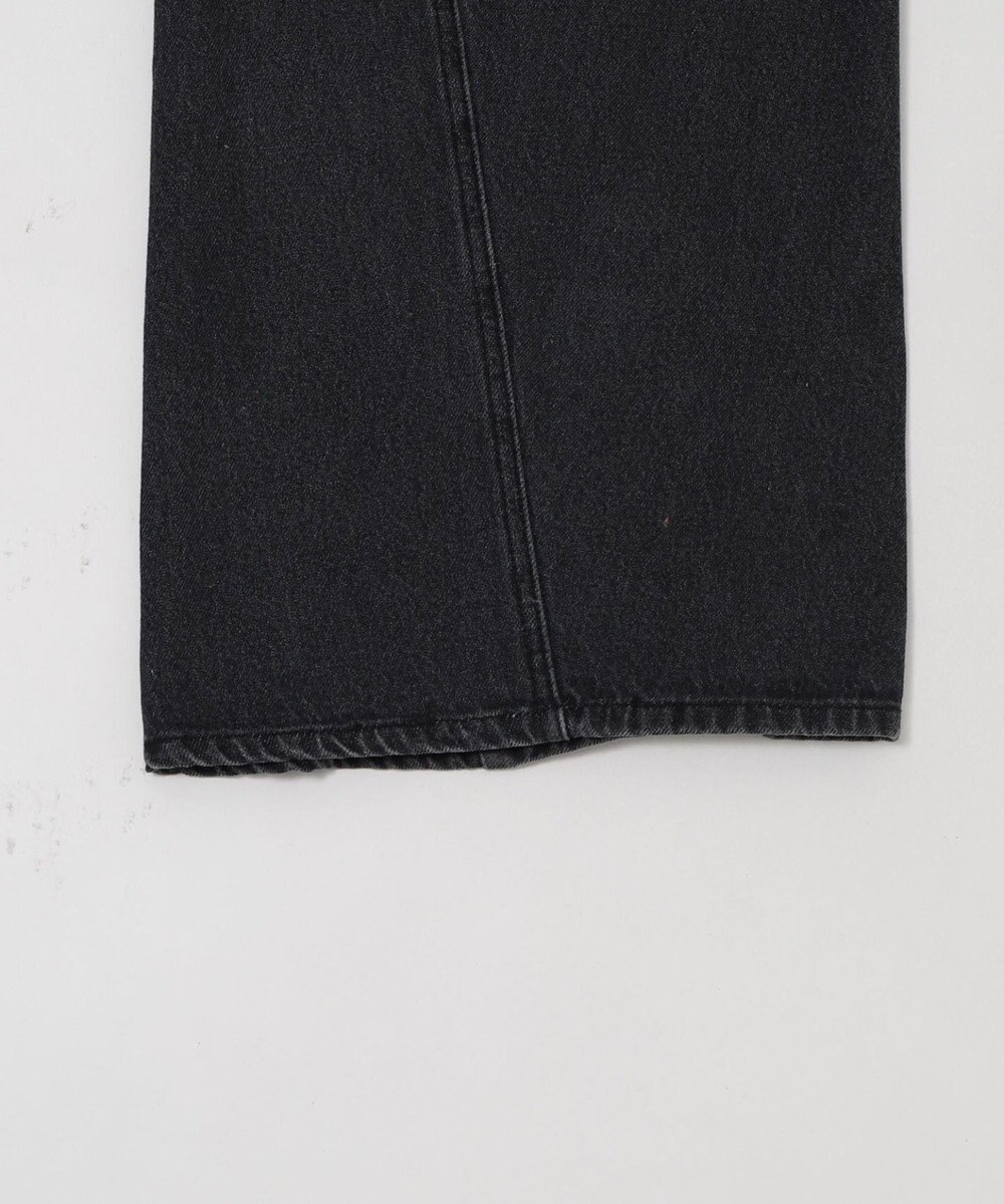 WEGO 【ウエスト調整可/SMLサイズ展開】ローライズカバーフィットフレアデニムパンツ 