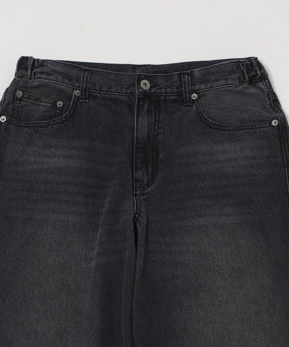 WEGO 【ウエスト調整可/SMLサイズ展開】ローライズカバーフィットフレアデニムパンツ 