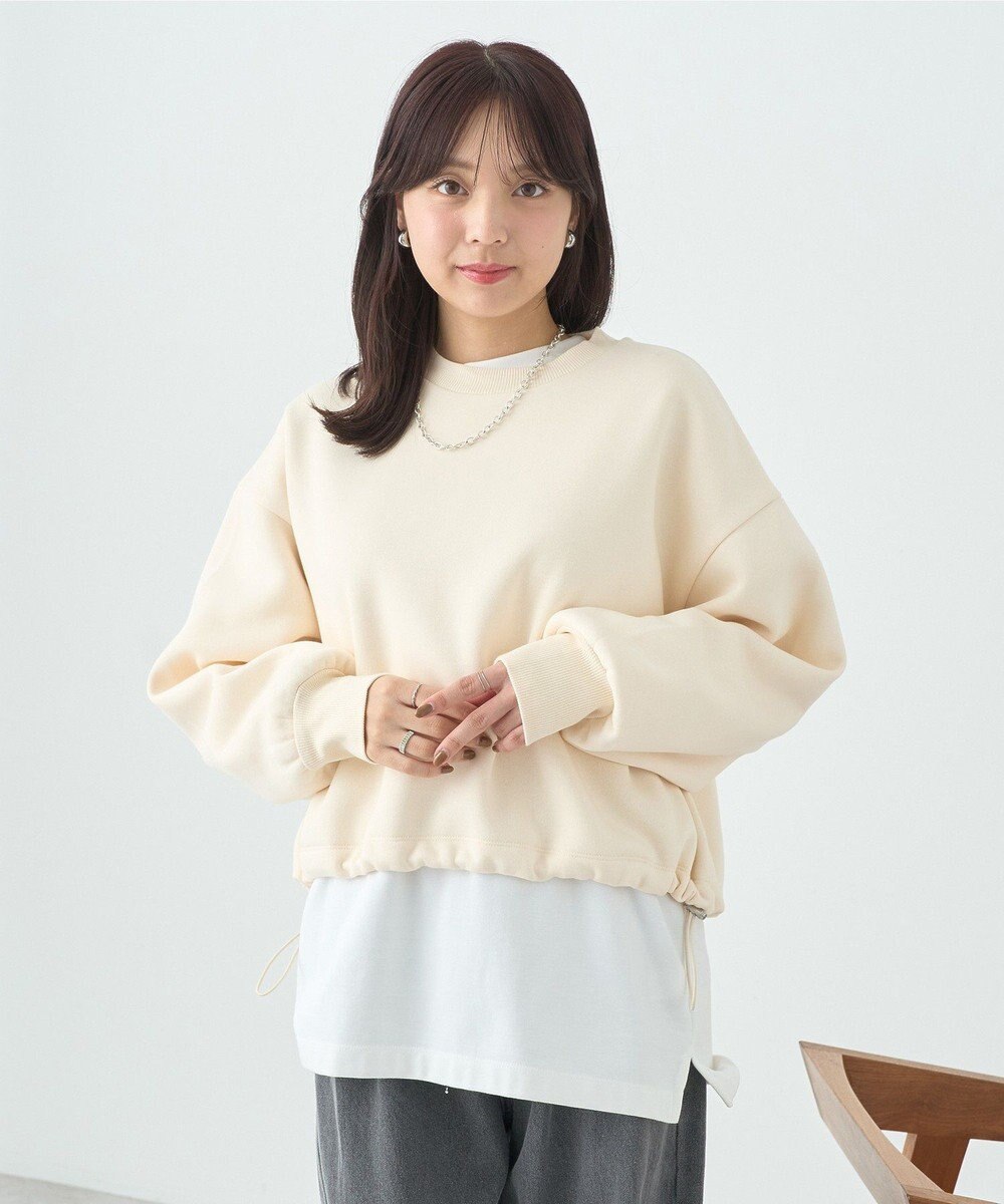 earth music&ecology ドロストヘムスウェット 