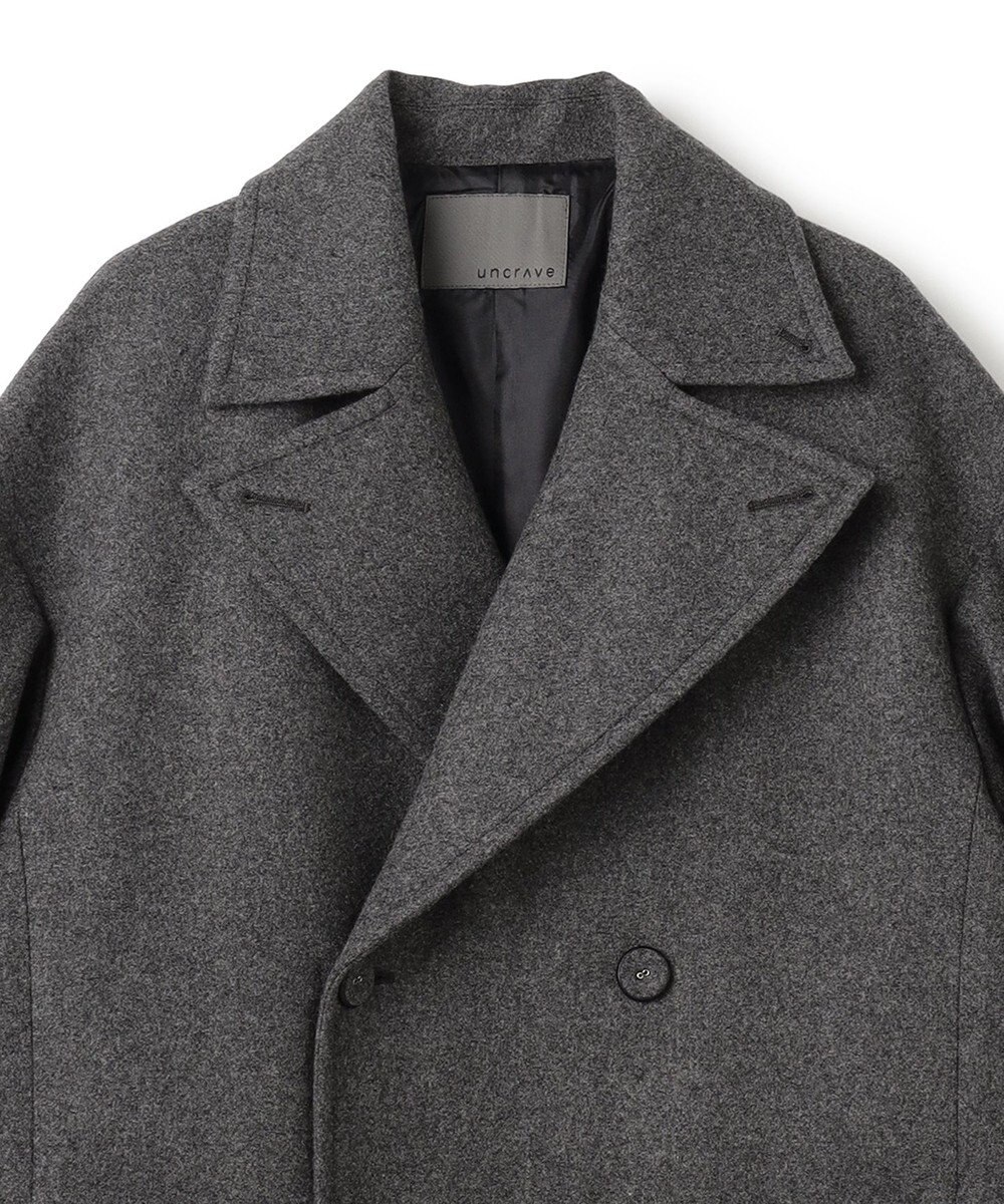 uncrave ライトメルトン ロングチェスターコート 