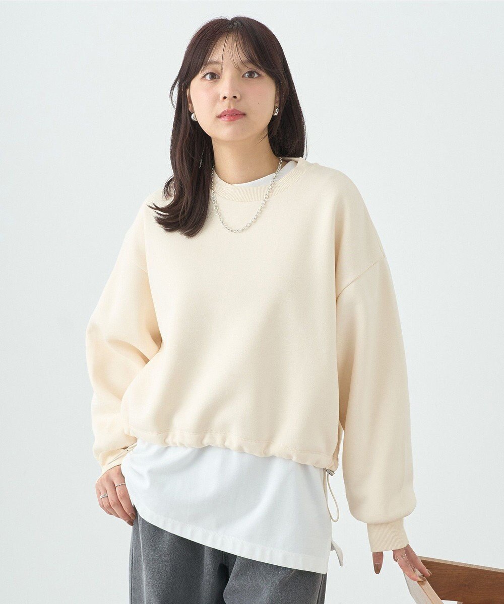 earth music&ecology ドロストヘムスウェット 