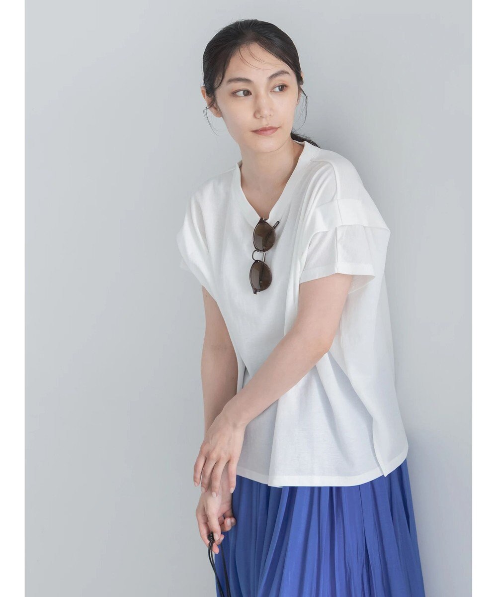 Te chichi 【接触冷感】ショルダータックTシャツ 